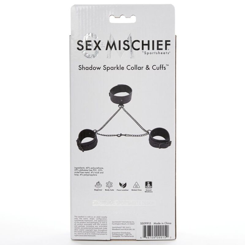 SEX & MICHIEF - COLLAR CON ESPOSAS SHADOW SPARKLE